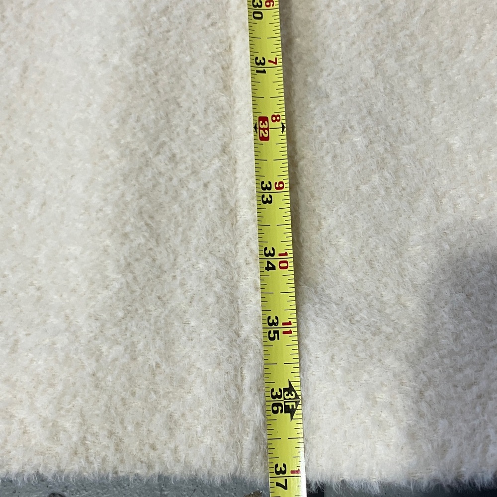 Lux Eileen Fisher Ivory Alpaca Wool Cocoon Coat - Picture 8 of 12